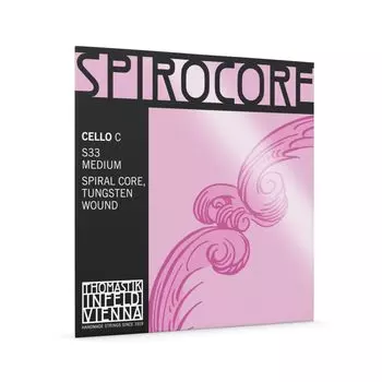 Струны для виолончели THOMASTIK SPIROCORE вольфрамовая обмотка S33 C-String 4/4