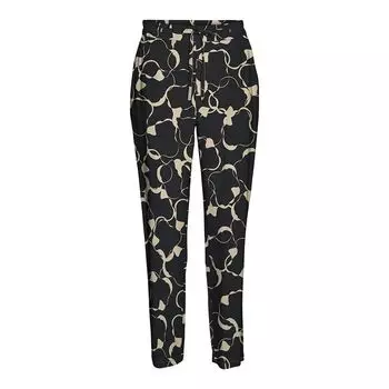 Струящиеся брюки с завышенной талией и кулиской Женский VERO MODA XS чёрный