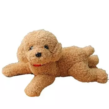 [STSG] мягкая игрушка подушка собака пудель очень милый пушистая подушка для тела лечебная игрушка пудель (Коричневый той-пудель: 38см)