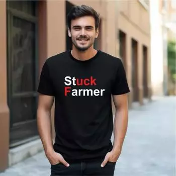 Stuck Farmer Funny T-Shirt F*ck Starmer Keir Starmer Labour Political T Shirt Classic T-shirt 3XL