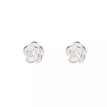 Студ Доступные Серьги Женственные Серьги-гвоздики Роза Серьги-гвоздики Цветок Легкая Роскошь Французский Стиль Серьги-гвоздики Камелия