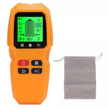 Stud Finder Wall Scanner 5 в 1 Электрический провод Дерево Металлоискатель ЖК-дисплей Датчик Инструмент