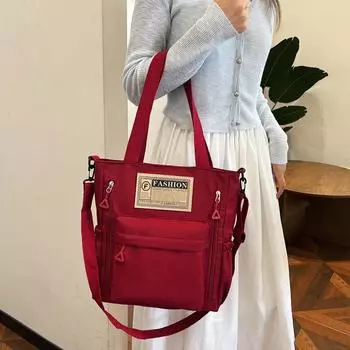 Студенческая повседневная сумка-тоут цвета Clash через плечо сумка на плечо темные хаки