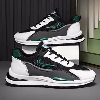 Студенческая сетчатая дышащая повседневная спортивная обувь с мягкой подошвой для всесезонного комфорта кроссовки для бега на открытом воздухе модные универсальные мужские кроссовки 39