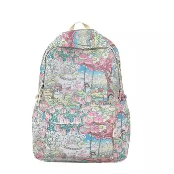 Студенческая школьная сумка для девочек, компьютерный рюкзак, красочный полосатый дорожный рюкзак жёлтый