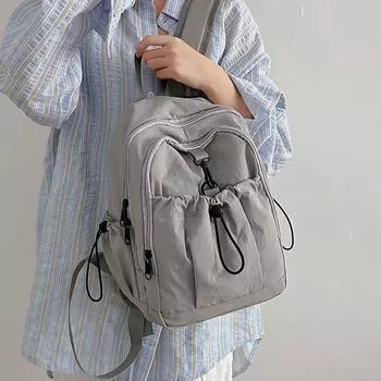 Студенческая школьная сумка кампус рюкзак женский рюкзак для путешествий на открытом воздухе розовый