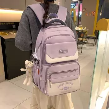 Студенческая школьная сумка, рюкзак большой емкости, водонепроницаемый дорожный рюкзак для компьютера