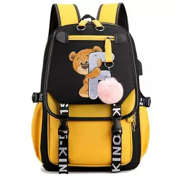 Студенческая школьная сумка с 26 английскими буквами и принтом на холсте, рюкзак для улицы, сумка для книг для девочек-подростков, дорожный рюкзак для ноутбука