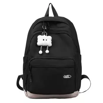 Студенческая школьная сумка женский рюкзак для поездок на работу Small чёрный