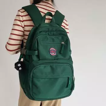 Студенческая сумка большой емкости, мужской рюкзак для школьников младших классов, женский рюкзак светло-серый