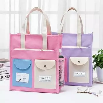 Студенческая сумка для занятий, сумка, женская сумка для домашних заданий, детская холщовая сумка, мужская большая вместимость