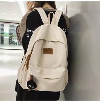 Студенческая сумка, компьютерный рюкзак чёрный