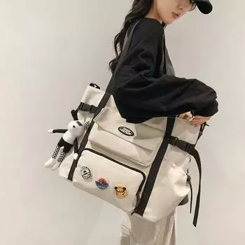 Студенческая сумка-мессенджер Мужская сумка-мессенджер Спортивная сумка через плечо чёрный