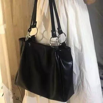 Студенческая сумка-тоут на одно плечо, вместительная, простая и универсальная, повседневная сумка