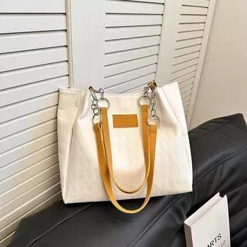 Студенческая вечеринка Большая вместительная сумка Женская новая модная цепочка сумки-тоут Универсальные повседневные сумки через плечо