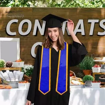 Студенческая выпускная лента длиной 72 дюйма, атласный выпускной ремень, сплошной цвет, гладкая граница, дизайн ленты, ремень для вечеринок, аксессуары для торжеств фиолетовый