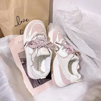 Студенческие белые туфли цвета зеленого матча, женские летние сетчатые дышащие универсальные женские туфли 35 синий