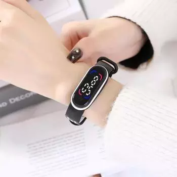 Студенческие часы M7, 50 метров, водонепроницаемые, с сенсорным управлением, легкие светящиеся светодиодные наручные часы для фитнеса