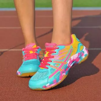 Студенческие кроссовки для бадминтона, одинаковые сверхлегкие тренировочные кроссовки для мужчин и женщин, одна штука будет отправлена от имени других лиц. 35 фиолетовый