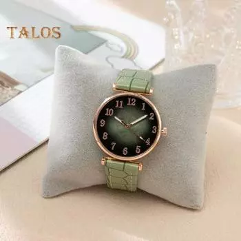 Студенческие кварцевые часы с круглым циферблатом, регулируемый ремешок из искусственной кожи, без задержки, проверка времени, высокая точность, женские повседневные наручные часы, часы для свиданий красный