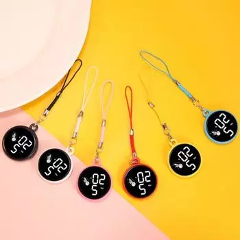Студенческие подвесные часы, водонепроницаемые светодиодные цифровые электронные часы с зеркальным дисплеем и подвесными часами на веревке