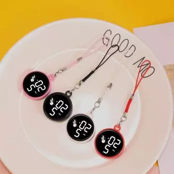 Студенческие подвесные часы, водонепроницаемые светодиодные цифровые электронные часы с зеркальным дисплеем и подвесными часами на веревке озеро синий