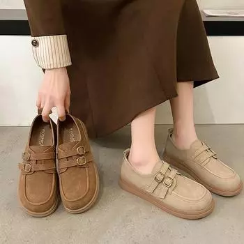 Студенческие туфли на толстой подошве для детей, туфли принцессы 35