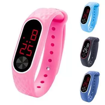 Студенческие унисекс любовники универсальные светодиодные цифровые прямоугольные электронные спортивные наручные часы 3#