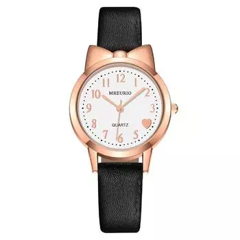 Студенческие женские часы для девочек, женские часы, милые детские кварцевые часы с поясом Bow Love Digital