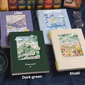 Студенческий бумажный блокнот, офисная записная книжка A5 фиолетовый