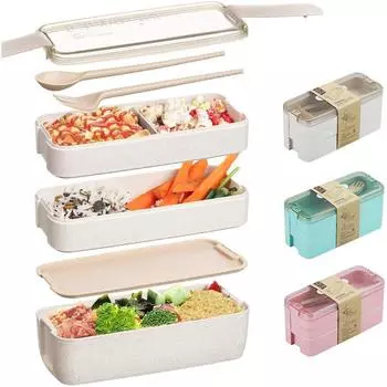 Студенческий ланч-бокс, отделение для офисного работника, ланч-бокс с двойным подогревом