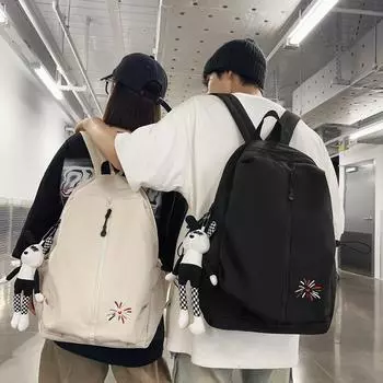 Студенческий легкий маленький рюкзак мужской рюкзак водонепроницаемая школьная сумка Small серый