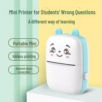 Студенческий мини-мультяшный Bluetooth-термопринтер для печати заметок и фотографий