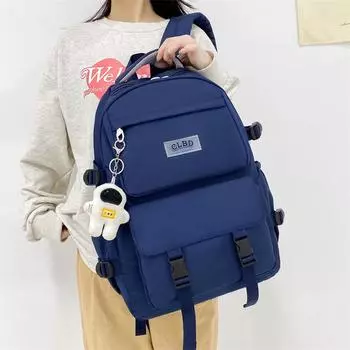 Студенческий ноутбук, школьный рюкзак, модный рюкзак большой емкости чёрный