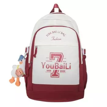 Студенческий рюкзак для ноутбука, водонепроницаемый школьный рюкзак чёрный