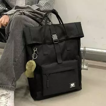 Студенческий рюкзак с регулируемыми ремнями, большой вместимостью, однотонный, несущий нагрузку рюкзак для отдыха на открытом воздухе, ноутбук красный