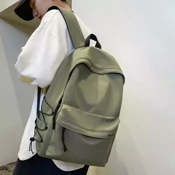 Студенческий рюкзак, женский школьный рюкзак в студенческом стиле, большой вместительный рюкзак для пары чёрный