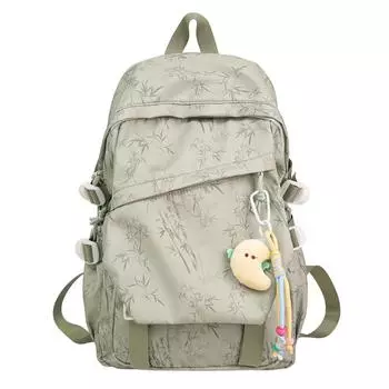 Студенческий школьный рюкзак большой вместимости, женский рюкзак с принтом тай-дай зелёный