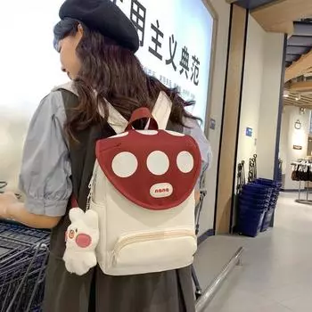 Студенческий школьный рюкзак, цветной женский небольшой рюкзак, легкий рюкзак розовый