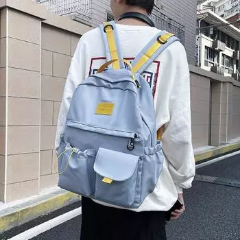 Студенческий школьный рюкзак, модный женский рюкзак, водонепроницаемый рюкзак большой емкости