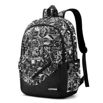 Студенческий школьный рюкзак Мужской рюкзак большой вместимости