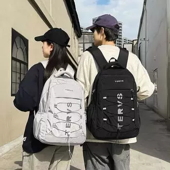 Студенческий школьный рюкзак, мужской рюкзак большой вместимости, женский рюкзак для путешествий, альпинизма, сумка для компьютера чёрный