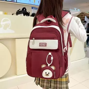 Студенческий школьный рюкзак Ridge, женский легкий рюкзак большой вместимости темно-фиолетового