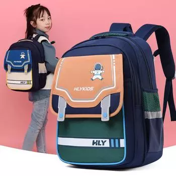 Студенческий школьный рюкзак с героями мультфильмов, милый рюкзак для мальчиков и девочек, легкий детский рюкзак большой вместимости, защита позвоночника светло-розовый