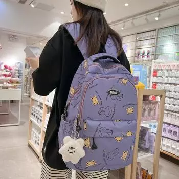 Студенческий школьный рюкзак с принтом Рюкзак большой емкости