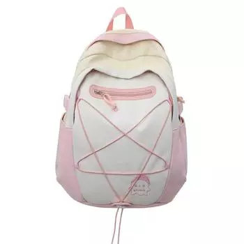 Студенческий школьный рюкзак в стиле колледжа, женский, контрастный по цвету, дорожный рюкзак жёлтый