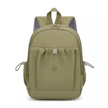 Студенческий школьный рюкзак Женский легкий рюкзак темно-зеленого