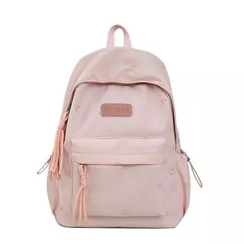 Студенческий школьный рюкзак Женский рюкзак большой вместимости Рюкзак для компьютера розовый