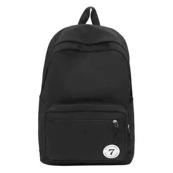 Студенческий школьный рюкзак Женский рюкзак в стиле колледжа Рюкзак для компьютера Дорожный рюкзак чёрный