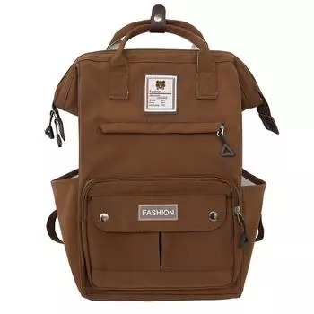 Студенческий школьный женский рюкзак большой емкости для девочек, однотонная дорожная сумка чёрный